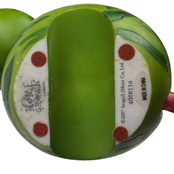 Watermelon Cat Enesco Home Grown Fruit Resin 2007 4008116  Green Figurine Decor - Picture 5 of 11